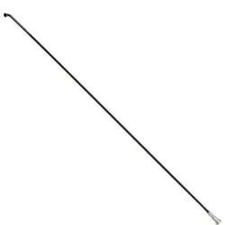 Flache Edelstahlspeiche mit abgewinkeltem Kopf und Muttern P2R Sapim 262 mm