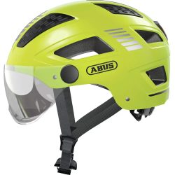 ABUS Hyban 2.0 ACE Velohelm mit Visier - Signal Yellow