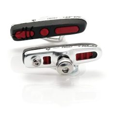 XLC Cartridge BS-R04 Road Bremsschuhe 4er Set 55mm ABS silber/schwarz/rot 2019 Felgenbremsbeläge