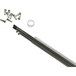 Rohr mit 10 Speichen aus Edelstahl mit abgewinkeltem Kopf und Nippel P2R 280 mm