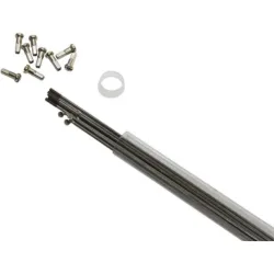 Rohr mit 10 Speichen aus Edelstahl mit abgewinkeltem Kopf und Nippel P2R 296 mm