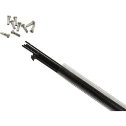 Rohr mit 10 Speichen aus Edelstahl mit abgewinkeltem Kopf und Nippel P2R 268 mm