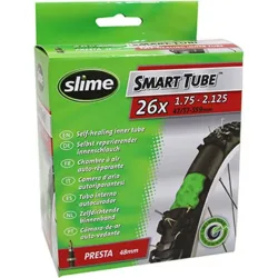 Schlauch mit Presta-Ventil und Pannenschutzflüssigkeit Slime 26 x 1.75-2.10
