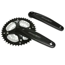 MTB-Kurbelgarnitur Alu großes Kettenblatt, abnehmbar Stronglight Argos 8-9V. 170 mm 42-34-24 (Gehäuse 113 mm)