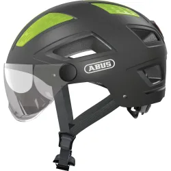 ABUS Hyban 2.0 ACE Velohelm mit Visier - Titan