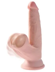 King Cock Plus Realistischer Dildo mit beweglichem Hodensack - 24 cm