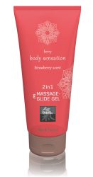 Shiatsu »Erdbeere« 2 in 1 Massage- und Gleitgel 200ml