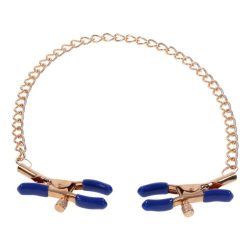 Cougar Brustwarzenklemmen mit Kette - Gold