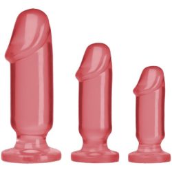 Doc Johnson - Crystal Jellies Anal Starter Kit - Rosa