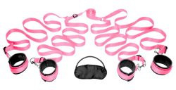 FRISKY - Fesselset fürs Schlafzimmer Rosa Bettfesseln