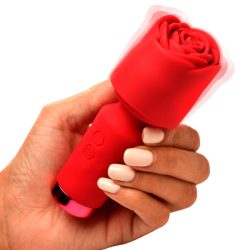 BLOOMGASM ? Pleasure Rose Mini-Wand-Vibrator ? Rot
