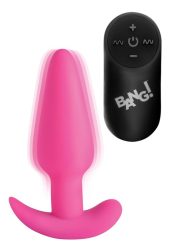 BANG! - Vibrations-Buttplug mit Fernbedienung - Rosa