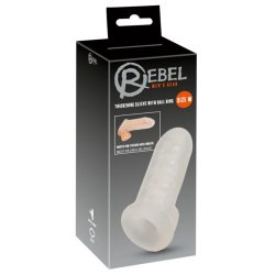 Rebel - Verdickende Hülle mit Hodenring - 16,5 cm