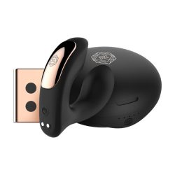Rosy Gold ? Tragbarer Vibrator mit Luxus Ladeetui ? Schwarz