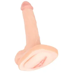 Nature Skin - 3-in-1 Penisverlängerung, Dildo & Masturbator - 31 cm
