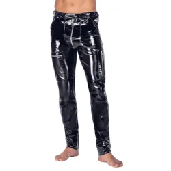 Black Level - Vinyl Skinny Hose - Schwarz