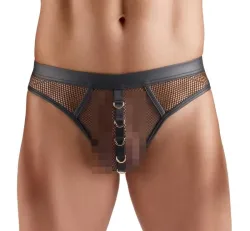 Svenjoyment Underwear - Herren Netz-Riostring - Schwarz