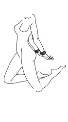 Easytoys Fetish - Handgelenkmanschetten - Schwarz