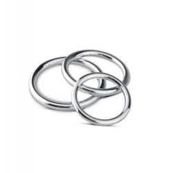 Sinner Gear Unbendable »Strong« Penisring Set aus Edelstahl