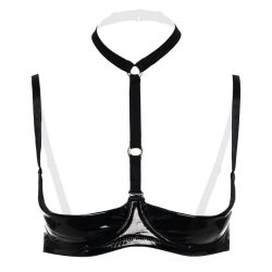 Christine - 1/4-Cup-BH Dark Desire - Schwarz