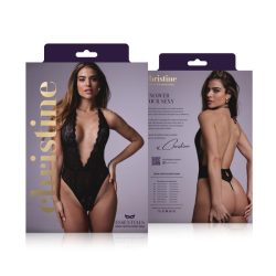 Christine - Sptizen Body mit offenem Schritt Dina - schwarz