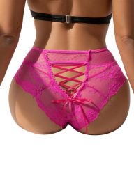 Christine - Luxus-Slip mit Spitze - Rosa