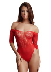 Schrittloser Strass-Teddy - Rot