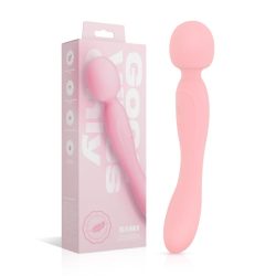 Good Vibes Only - Doppelseitiger Wand Vibrator - Soft Silicone - Rosa