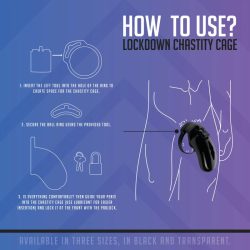Lockdown Keuschheitskäfig - Medium