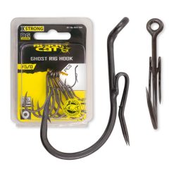 Black Cat Ghost Rig Hook DG coating - Einzelhaken für Welsrigs