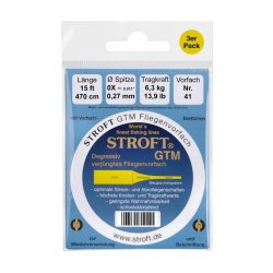 Stroft GTM 15ft Tapered Leader 3er Pack - Fliegenvorfach