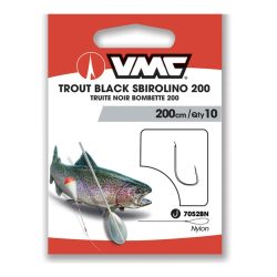 VMC 7052 Trout Black Sbirolino 200cm