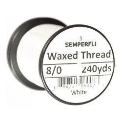 Semperfli Waxed Thread - White - Bindefaden