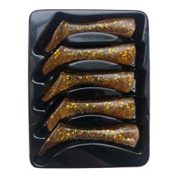 Headbanger Shad 11 Replacement Tails Golden Glitter
