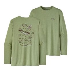 Patagonia M's L/S Cap Cool Daily Fish Graphic Shirt -