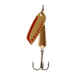 Stucki Fishing Brauen messing/rot - ohne Widerhaken - Spinner