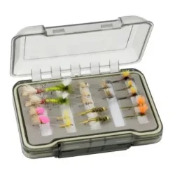 Traun River Fliegenbox klein doppelseitig Reihen & geschlitzt