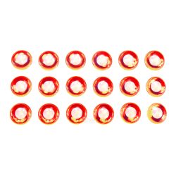 Fly-Dressing Bauer Epoxy Eyes - White / Red - Augen