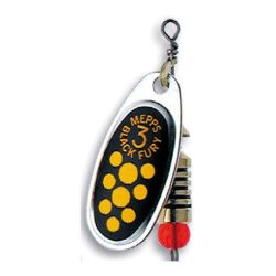 Mepps Black Fury silber/gelb - ohne Widerhaken - Spinner