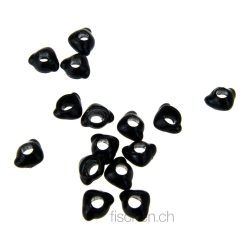 Hareline Dubbin Nymph Head Mayfly Swimmer & Burrower - Black - Tungstenköpfe