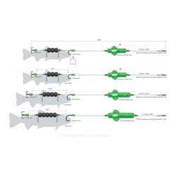 D.A.M. MADCAT Screaming Profi River Rig Deadbait - Fertig Montage