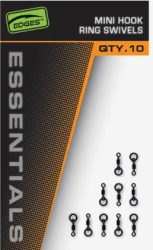 Fox Edges Mini Hook Ring  Swivels x 10