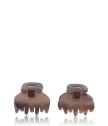 Solida Wasserwellklammer 2,7 cm x 2,6 cm braun Haarspangen 2 Stk