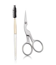 Tweezerman Augenbrauenschere mit Augenbrauenbürste , Augenbrauenschere & Augenbrauenbürstchen Augenbrauen Set 1 Stk
