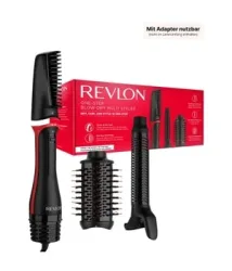 Revlon RVDR5333E Warmluftbürste Schwarz, Rot mit Lockenfunktion