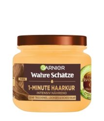 GARNIER Wahre Schätze 1-Minute Haarkur pures Avocado-Öl & Sheabutter Haarkur 340 ml