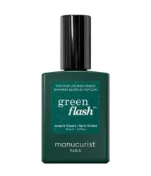 manucurist Green Flash Top Coat 15 ml Silver