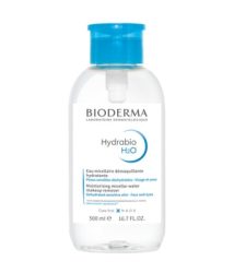 BIODERMA Hydrabio H2O - Mizellenwasser, feuchtigkeitsspendend für trockene Haut - Pumpspender Make-up Entferner 500 ml