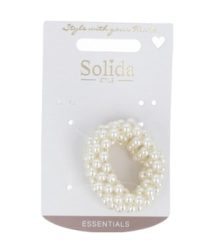Solida Haargummi Perle weiss Haargummi 1 Stk