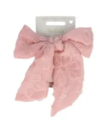Solida Patentspange Schleife rosa Haarspangen 1 Stk